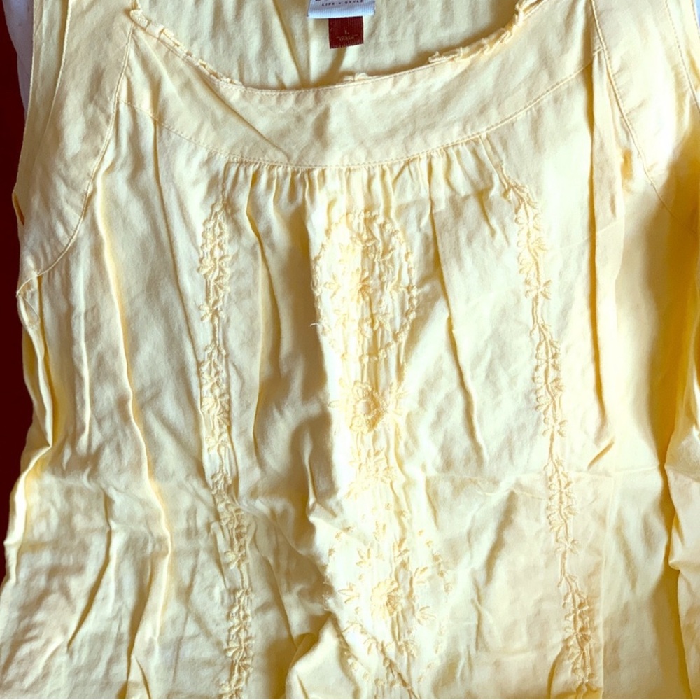 Yellow Sleeveless Top - B2001